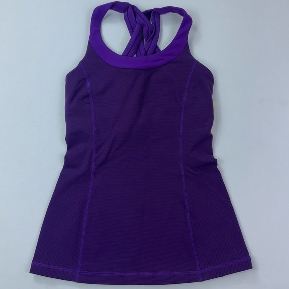 NWT Lululemon Enhearten Tank purple size 2 - Picture 4 of 7